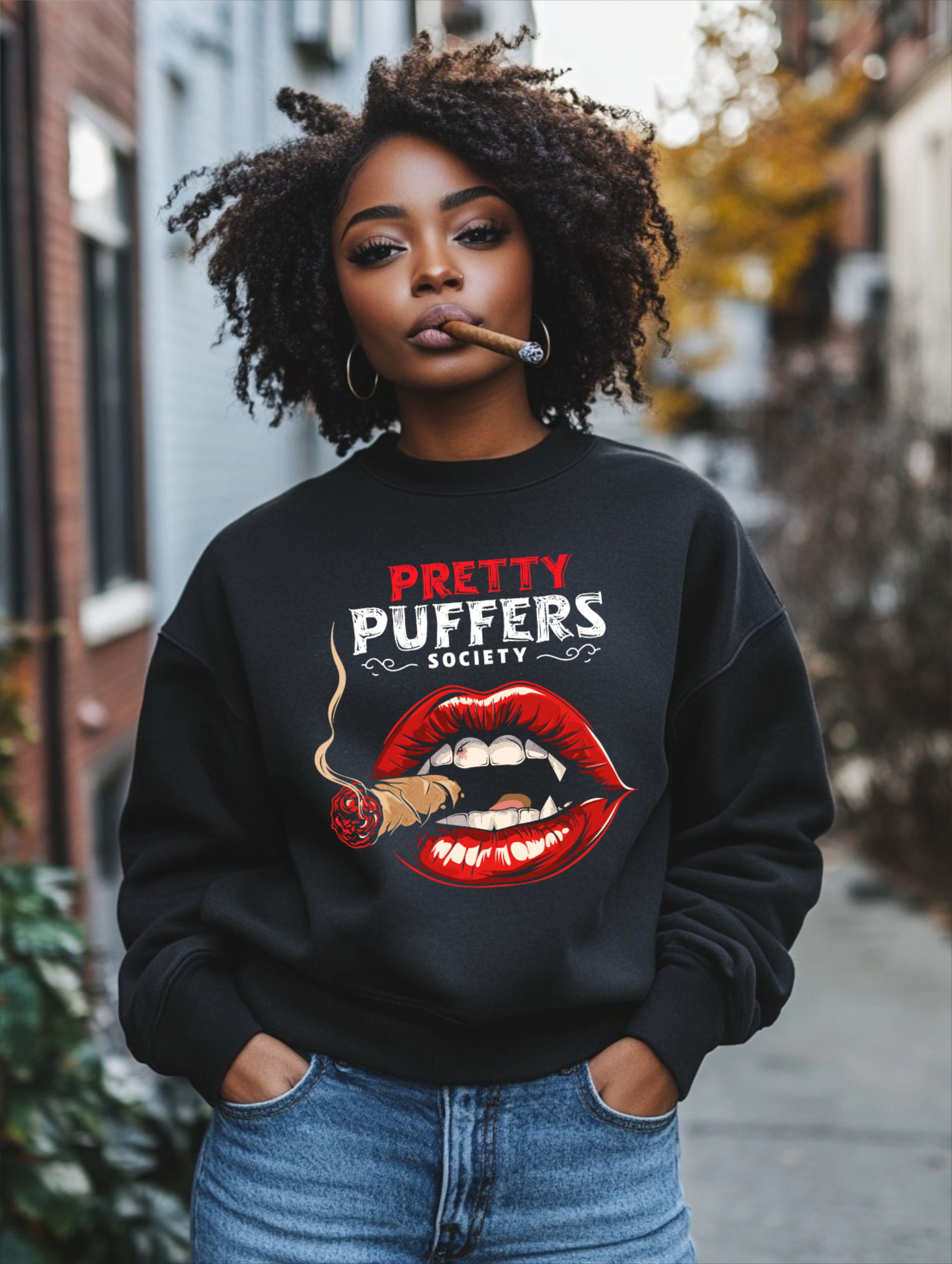 Pretty Puffers Society Fangs Sweatshirt