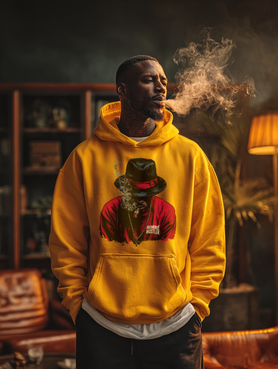 Humidor Hustler Fedora hoodie