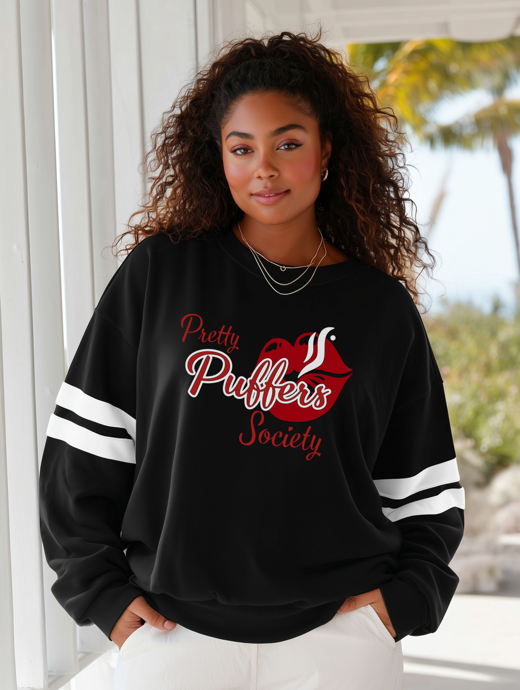 Pretty Puffers Society Classic Boyfriend Sweatshirt