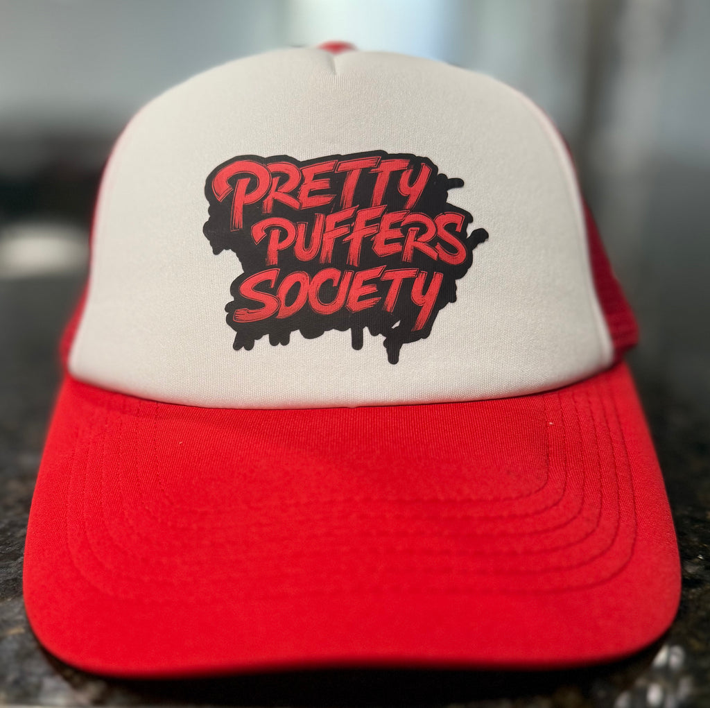 Pretty Puffers Society trucker hat
