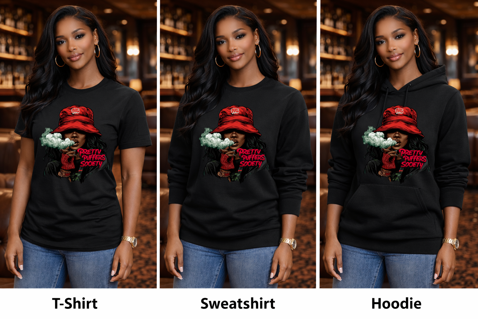 Pretty Puffers Society™ – Red Bucket Crown