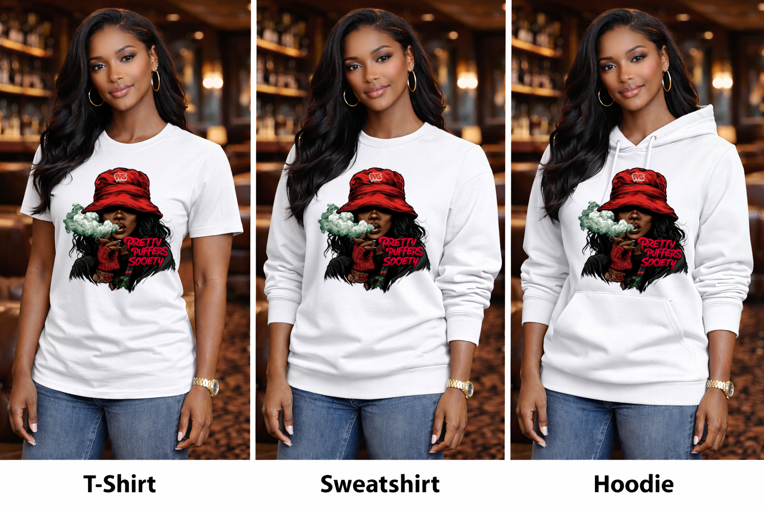 Pretty Puffers Society™ – Red Bucket Crown